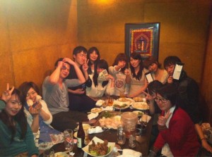 働いた後のビールは最高！